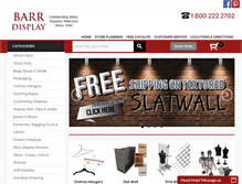 Tablet Screenshot of barrdisplay.com